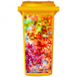 Autumn Leaves Wheelie Bin Sticker Panel